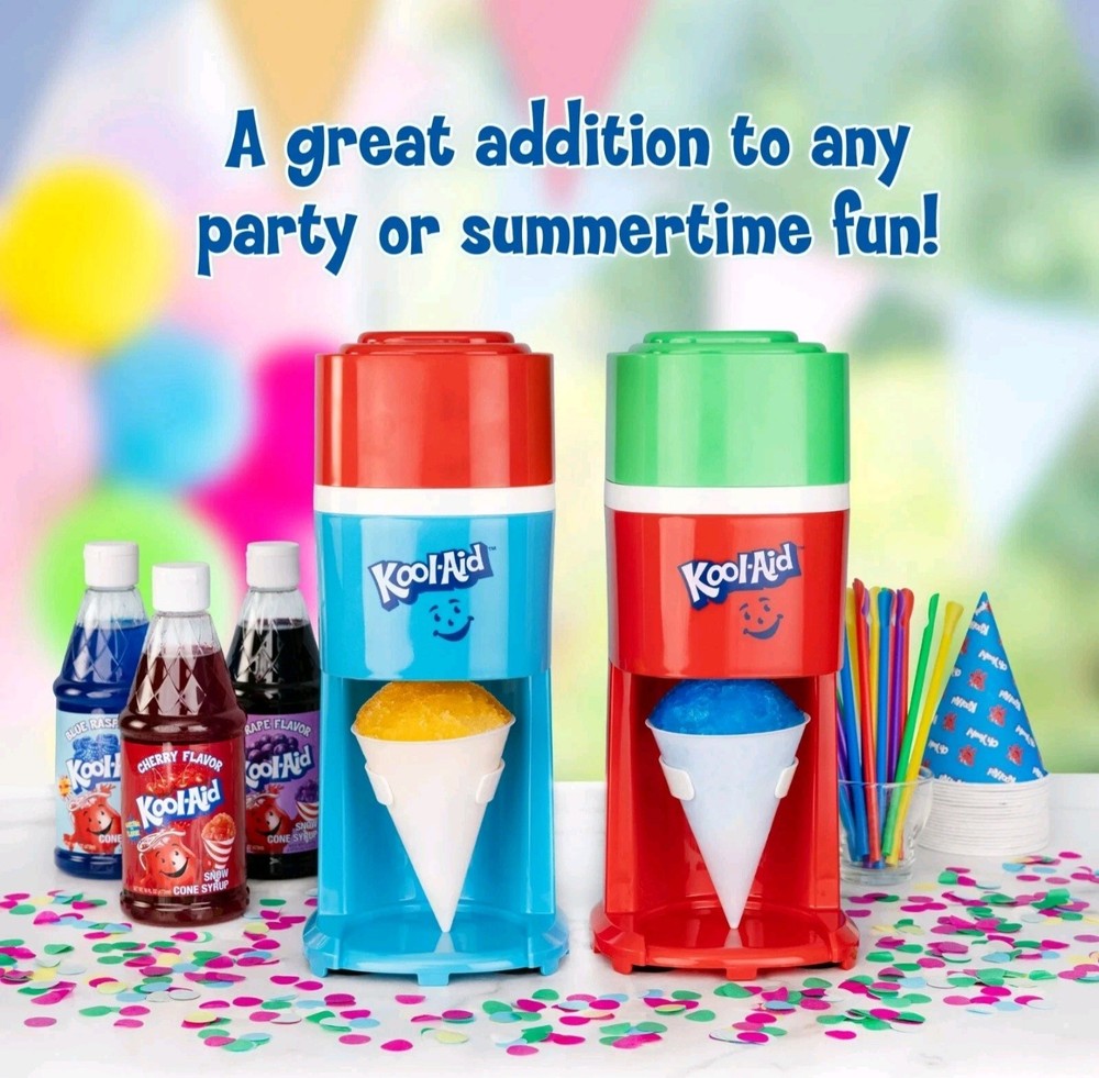 Kool-Aid Snow Cone Maker - Red, White, & Green