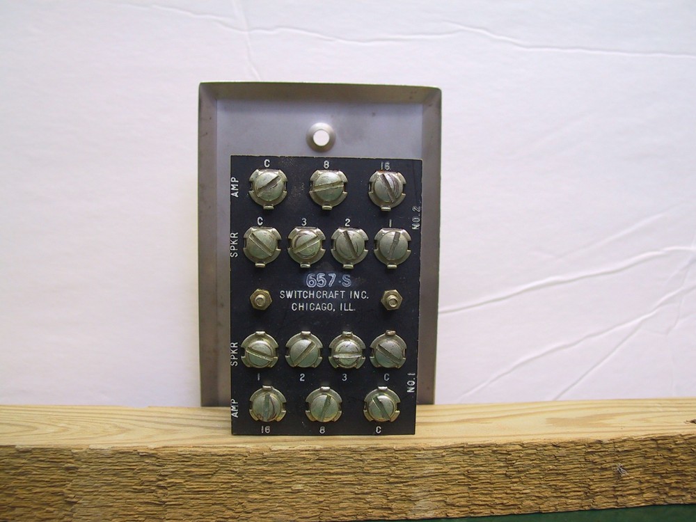 VINTAGE SWITCHCRAFT STEREO MULTI-SPEAKER SELECTOR SWITCH