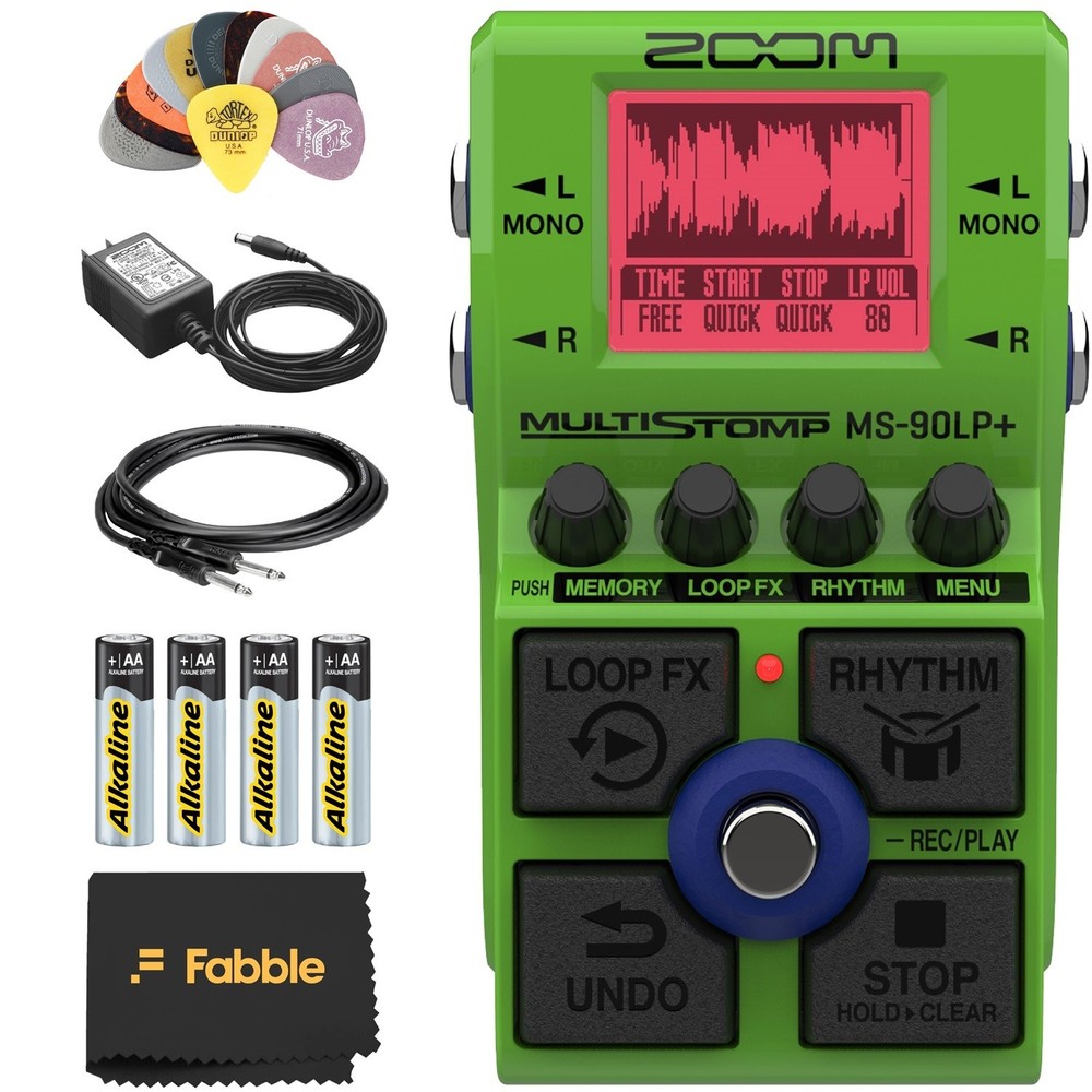 Zoom MS-90LP+ MultiStomp Looper Pedal Bundle