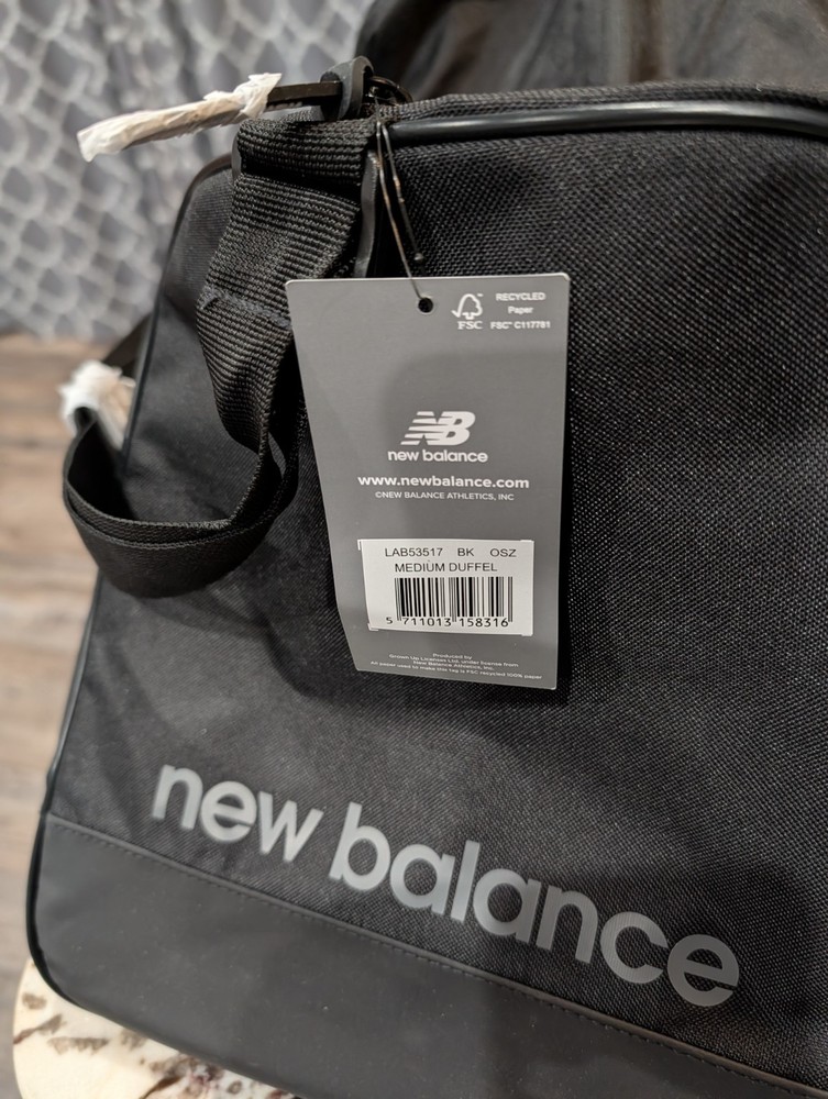 New Balance Medium Duffel, Black
