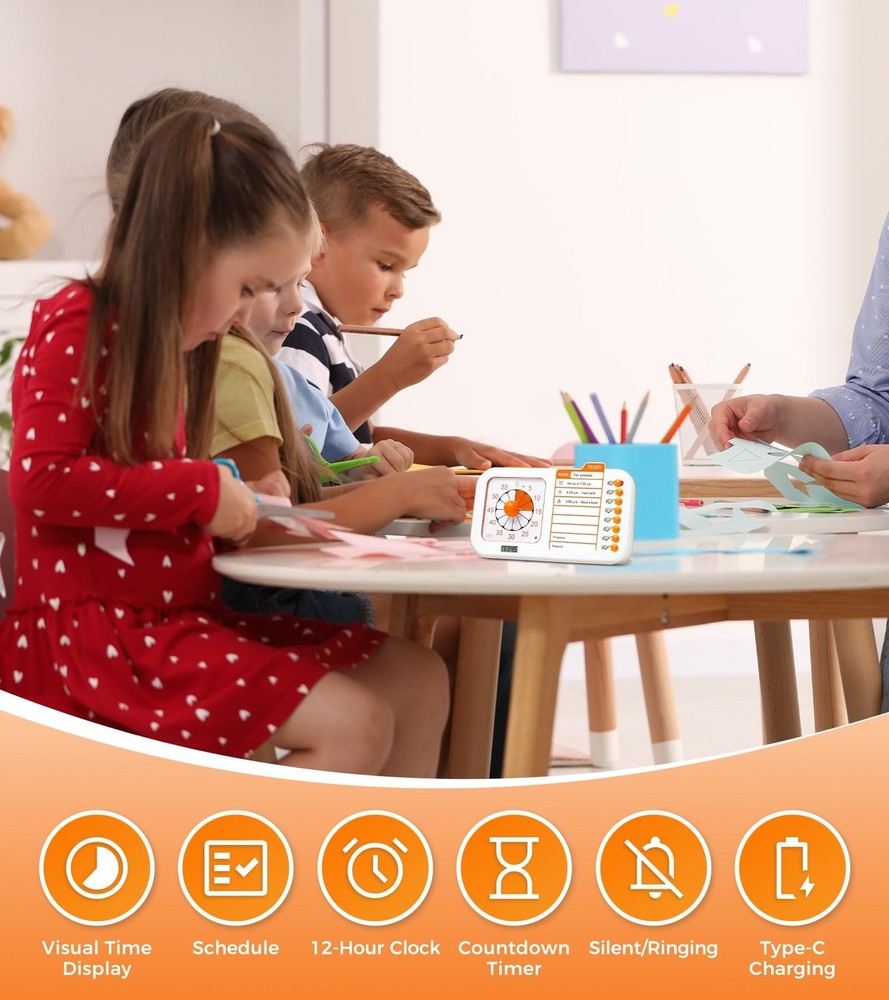 Best 3-in-1 Visual ADHD Timer for Kids & Adults with Planning Board, Task Timer