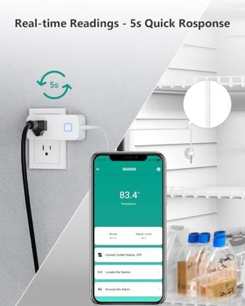 Temperature Controller Reptile Thermostat Outlet, Bluetooth Temp Control Plug