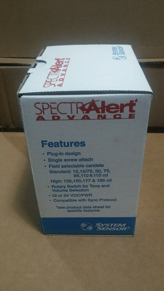 SYSTEM SENSOR SPECTRALERT Advance SBBW White Wall Mount Surface Mount Back Box