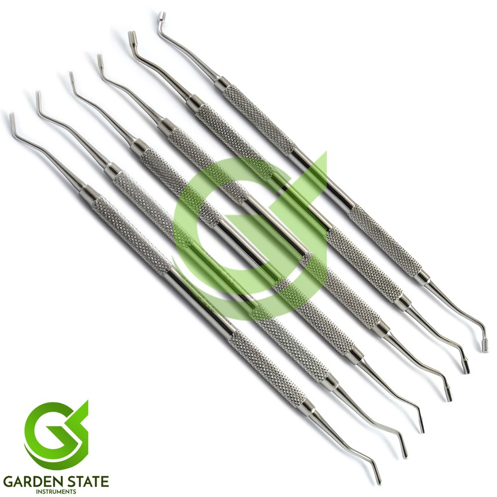 Set Of 6 Composite Plugger Condenser Smooth Amalgam Plastic Filling instruments