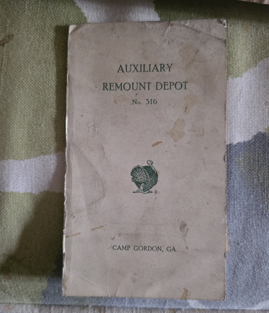 Camp Gordon Thanksgiving Menu