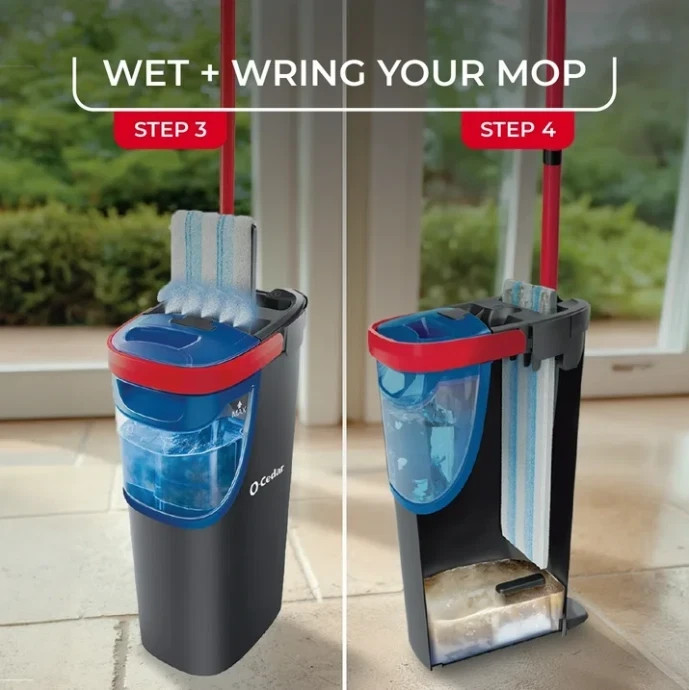 O-Cedar H2prO Microfiber Flat Mop System- Ship From USA- No Import Fees