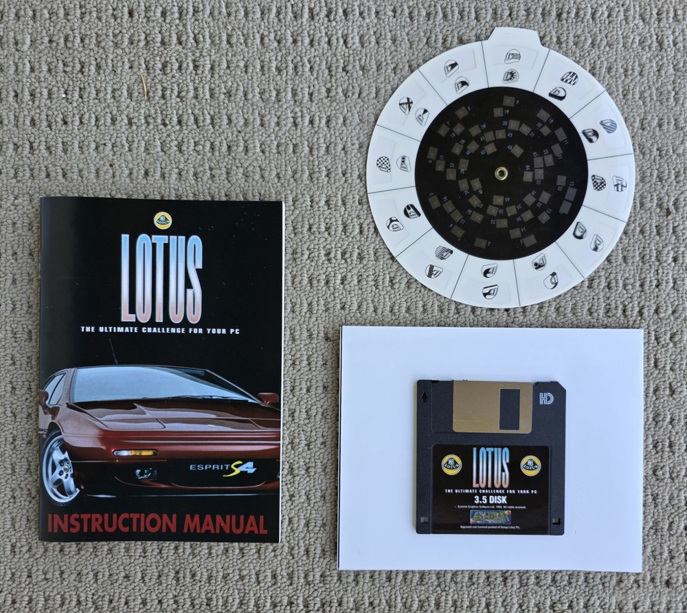 Lotus Esprit Turbo Challenge Game - Gremlin - PC DOS 3.5" Floppy