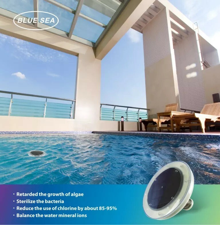 solar pool ionizer blue sea ecopool clean energy solar powered