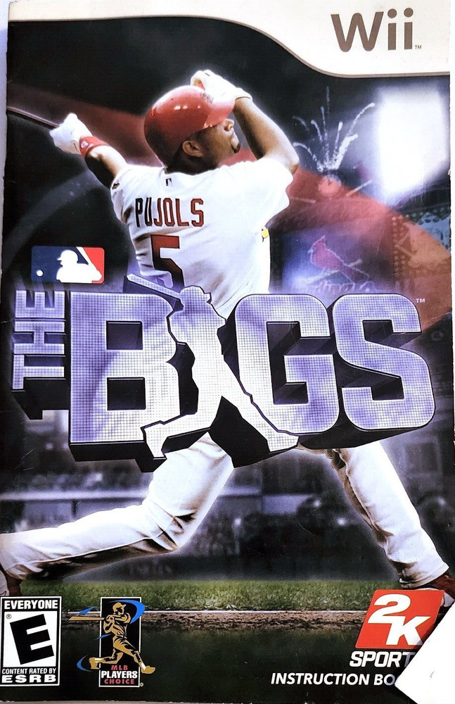 Replacement WII Game Manual Guide THE BIGS