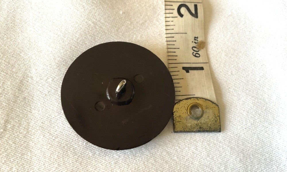 THREE VTG EXTRA LARGE PLASTIC METAL SHANK 1 3/8"