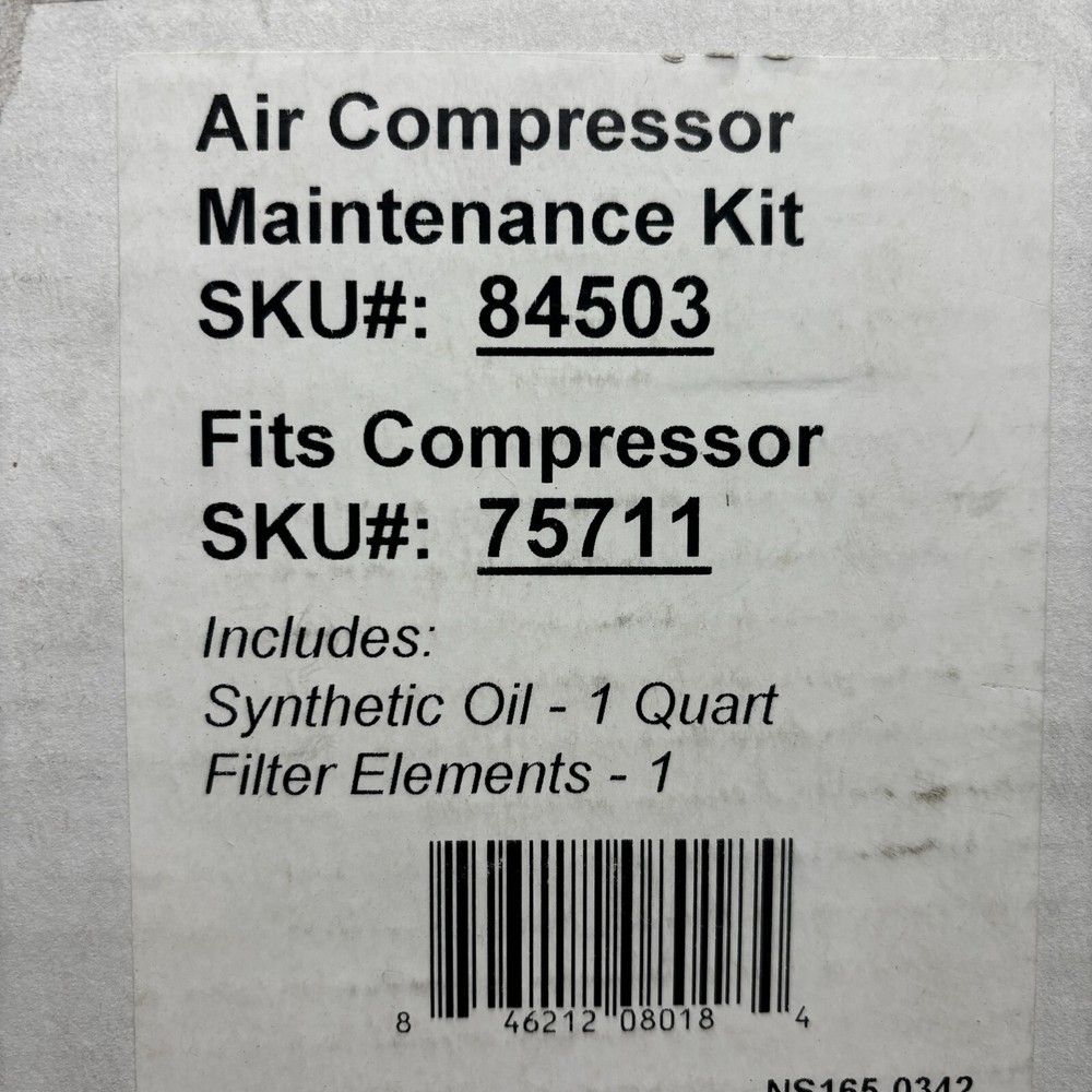 Air Compressor Maintenance Kit 84503 , fits compressor 75711 ⭐