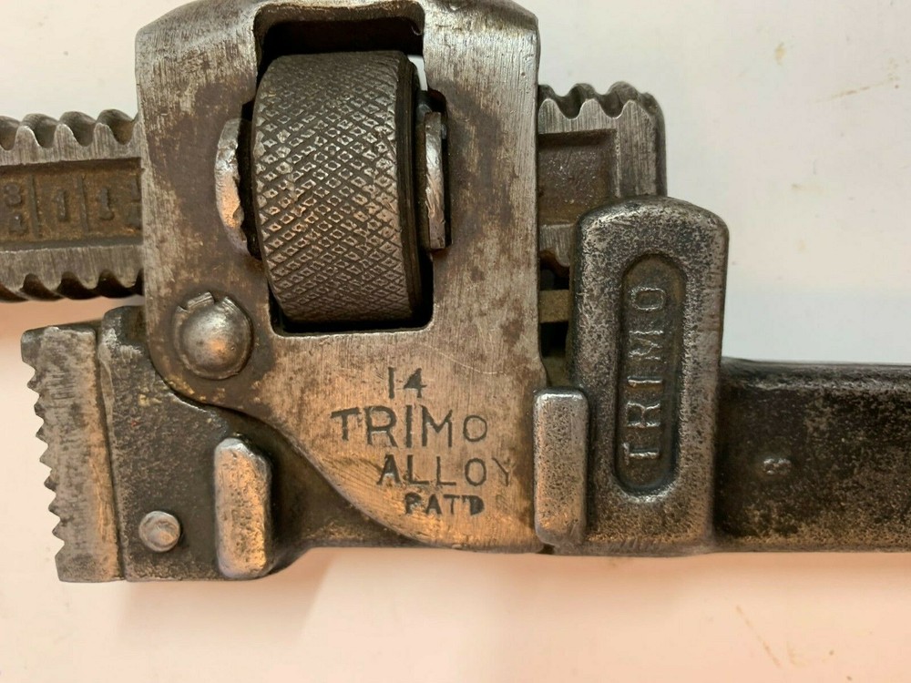 Antique Tool - Pipe "Monkey" Wrench - Trimont MFG Co - 14