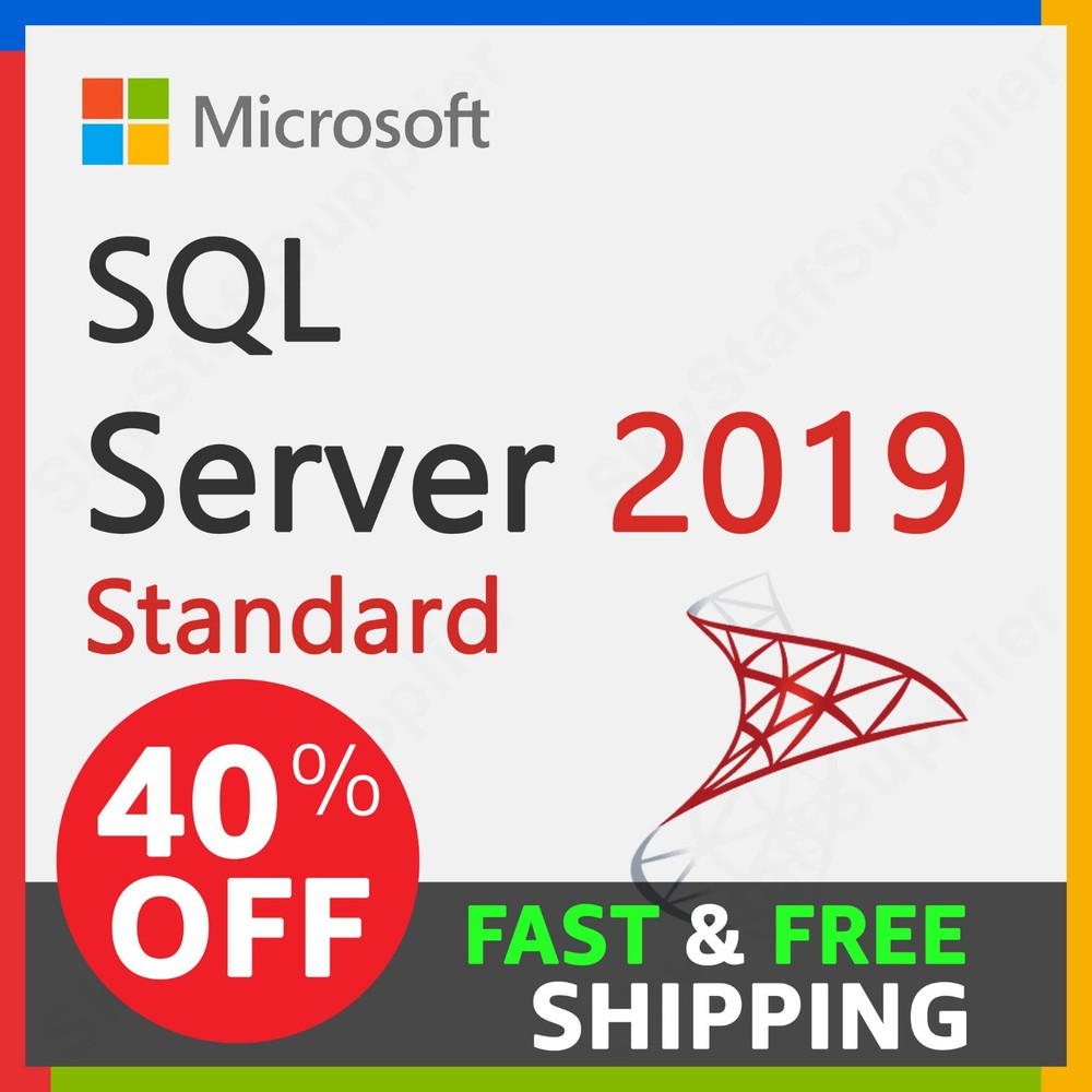 Microsoft SQL Server 2019 Standard Edition (Retail) - Full Version License - NEW