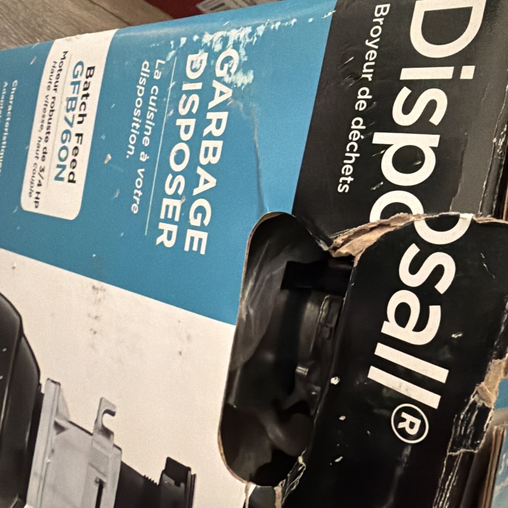 GE 3/4 HP Garbage Disposal GFB760N Batch Feed Heavy Duty