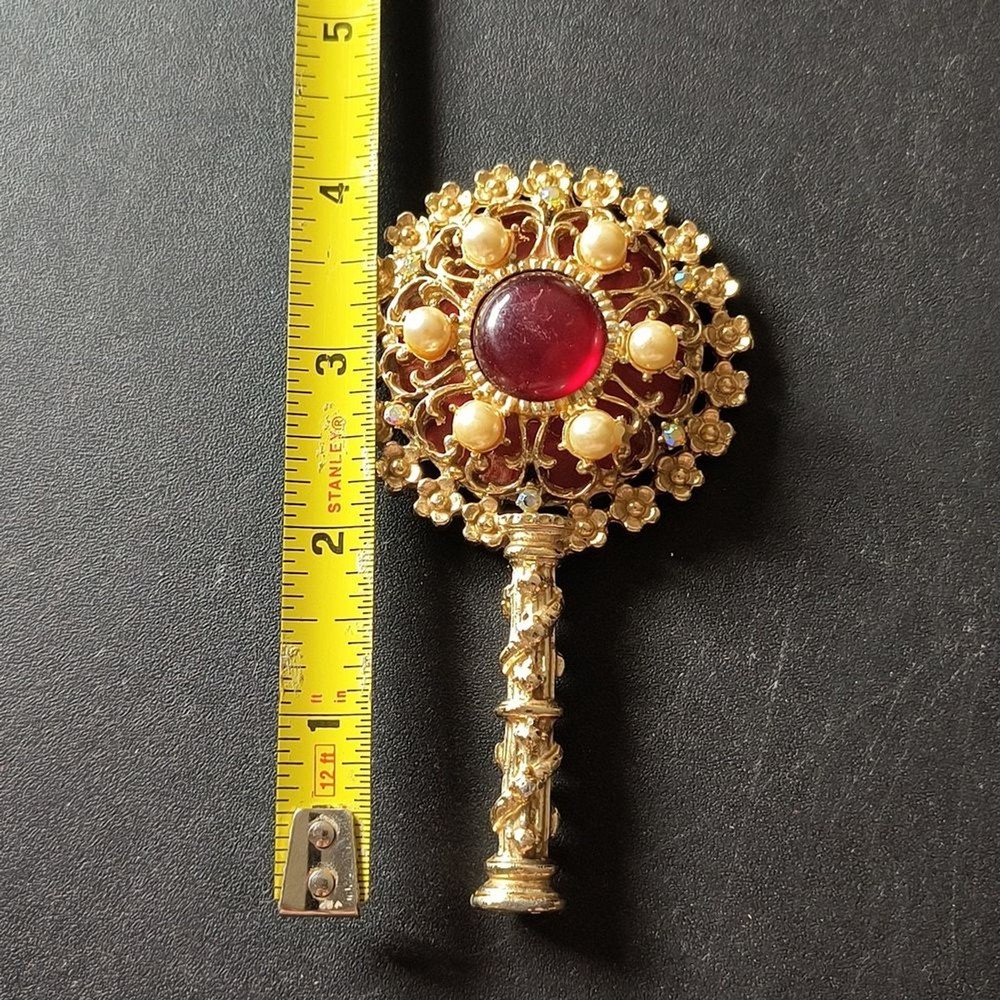Vintage Sam Fink Hand Mirror