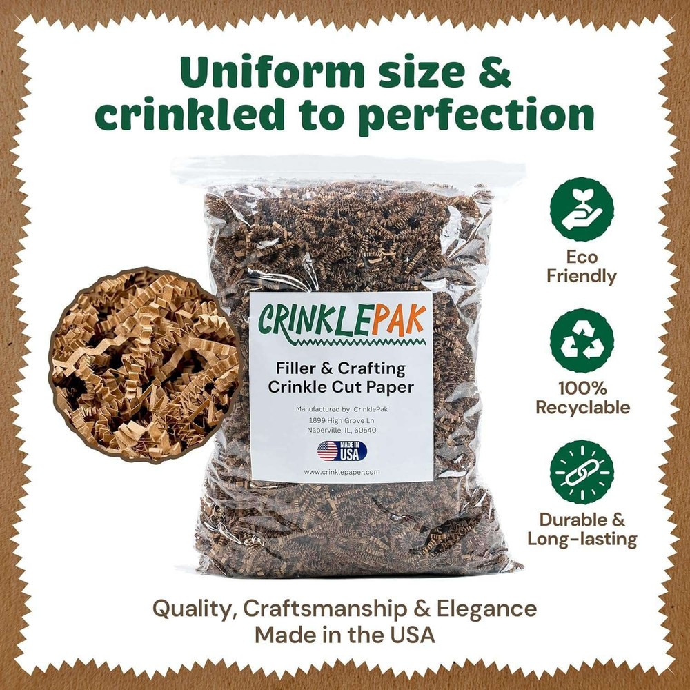 10 LB Kraft Crinkle Paper