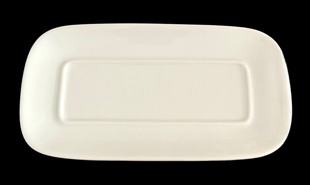 The Cellar Whiteware Classic Covered Butter Dish Excellent Condition