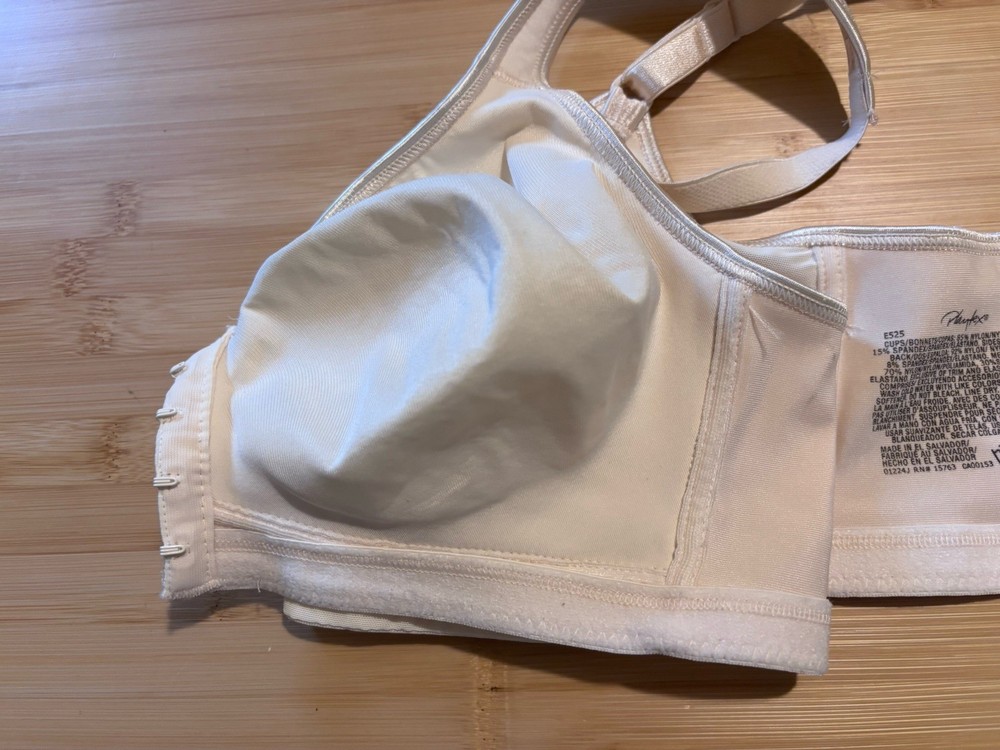 Playtex 18 Hour Posture Boost Side Back Smoothing Wireless Bra E525 White 38B
