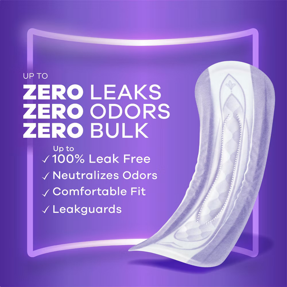 Always Discreet Moderate Long Absorbency 4 Drop Base Pads - 162ct