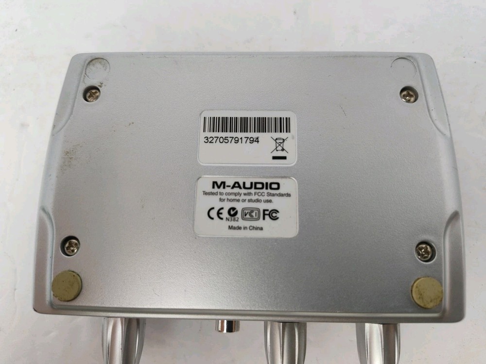 M-Audio Fast Track Guitar Mic Recording USB Digital Audio Interface UNTESTED