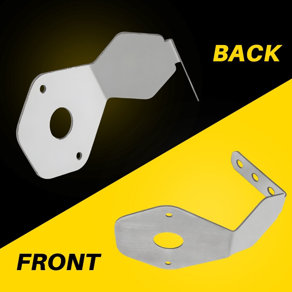 Watermelon Mirror Turn Signal Angled Bracket Stainless SET/2 - Light Not Include