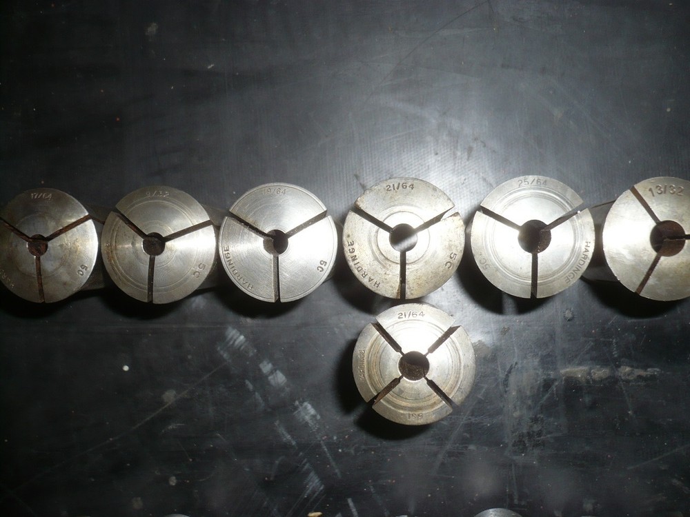 5C collets, (48) round, square, hex, mostly Hardinge