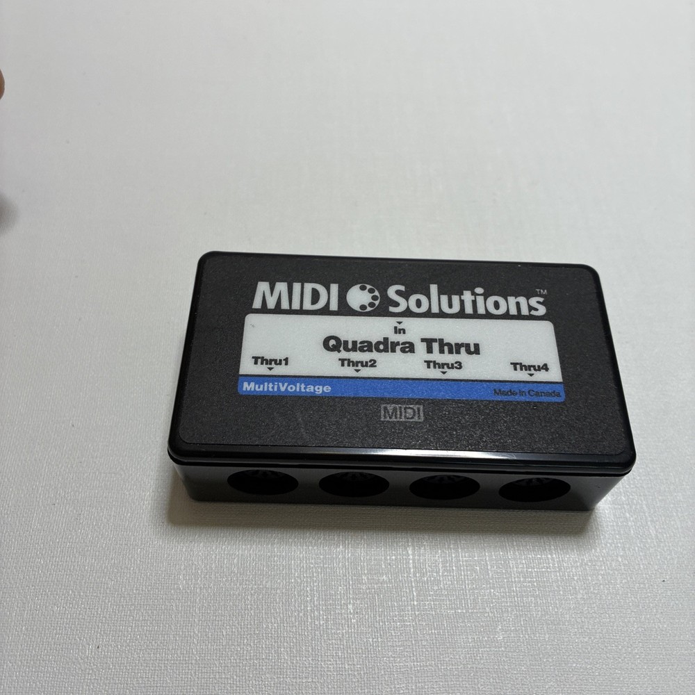 MIDI Solutions QUADRA THRU 4-output Active MIDI Thru Box