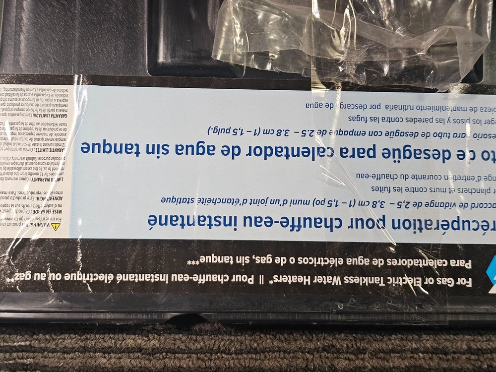 (QTY 6) CAMCO 11470 Tankless Water Heater Drain Pan Plastic W/PVC Fittings