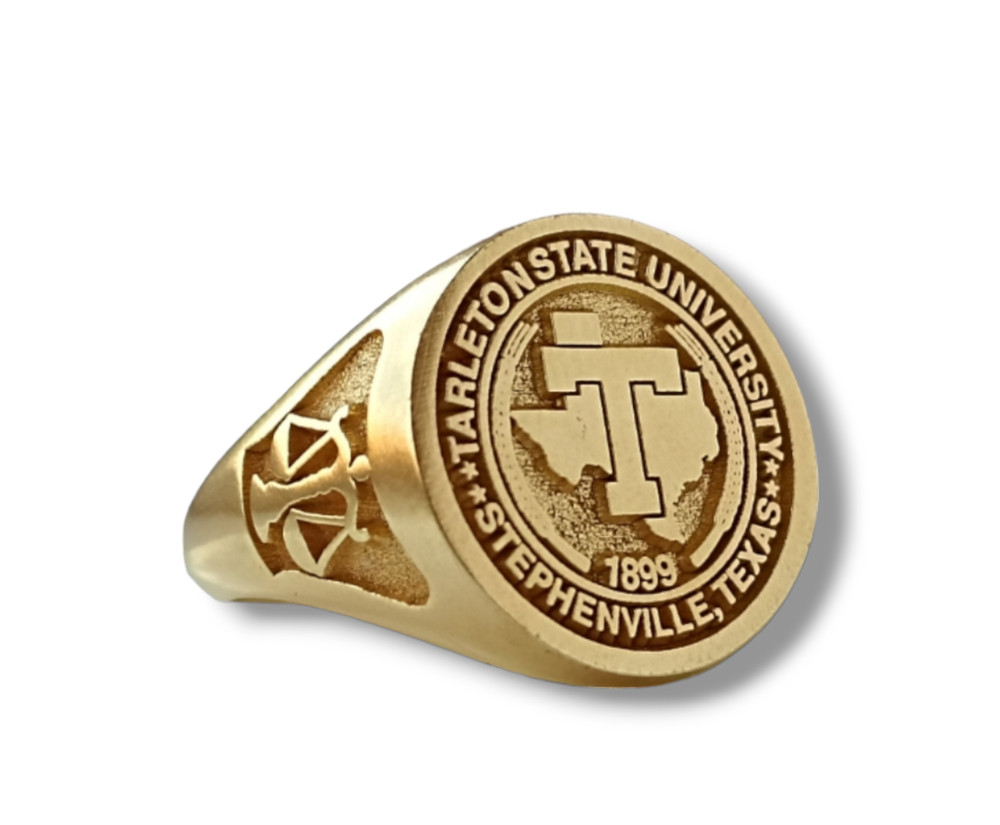 Tarleton State University Class Ring 2023 – Gold Finish Graduation Ring, Stephen