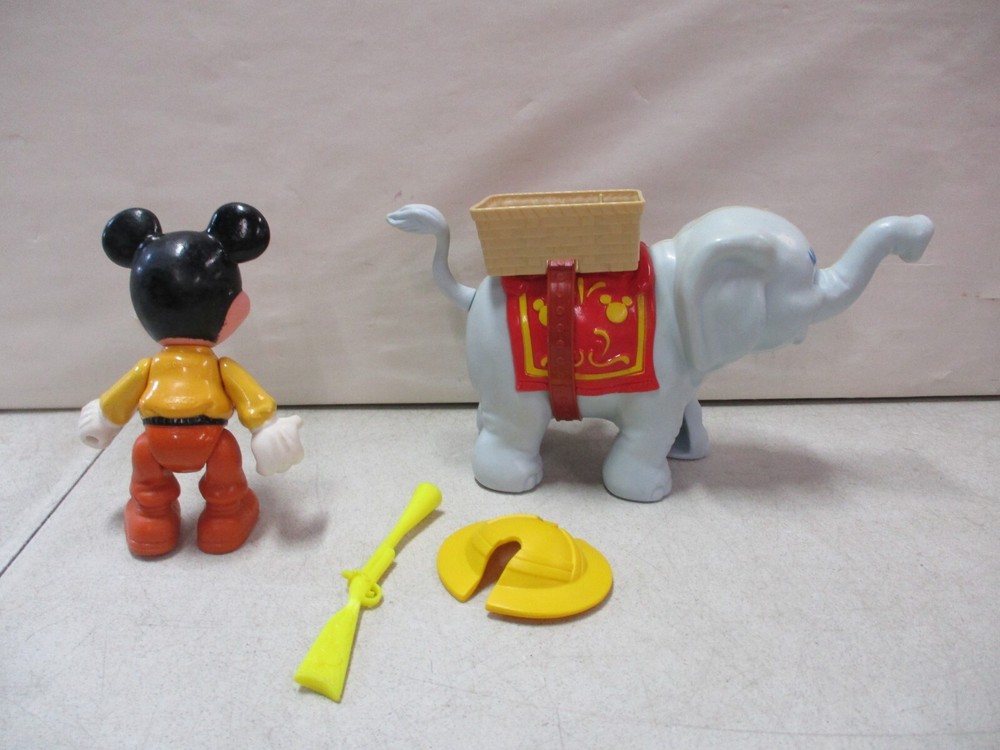 Walt Disney Mickey Mouse and Dumbo Plastic Figures
