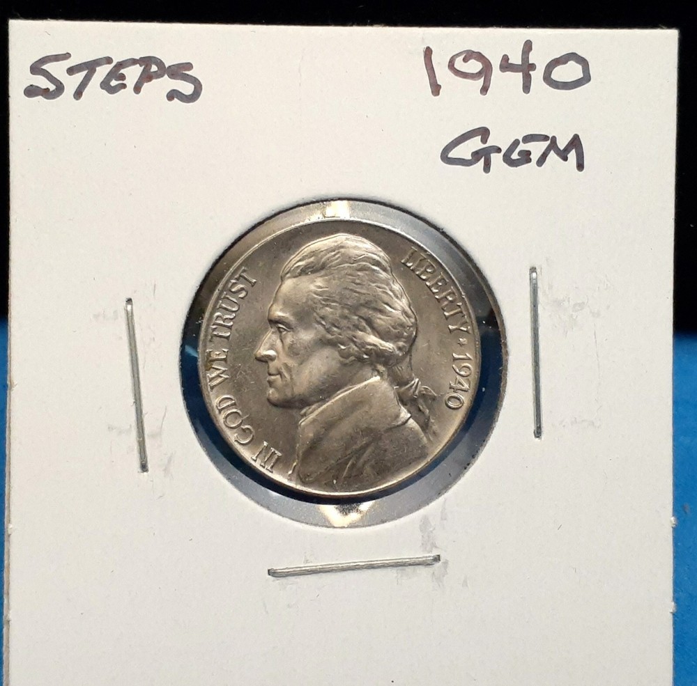 1940 JEFFERSON NICKEL - GEM - STEPS    - MD45