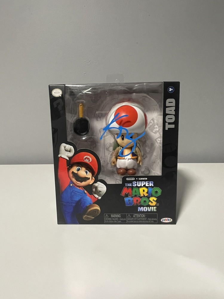KEEGAN-MICHAEL KEY SIGNED SUPER MARIO BROS TOAD ACTION FIGURE - BECKETT BAS COA
