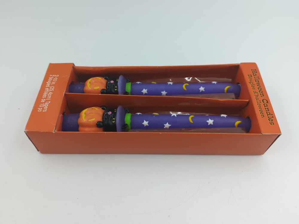 Halloween Cat Pumpkin Witch Hat Candles Only