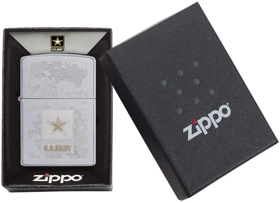 Zippo U.S. Army Satin Chrome 29388