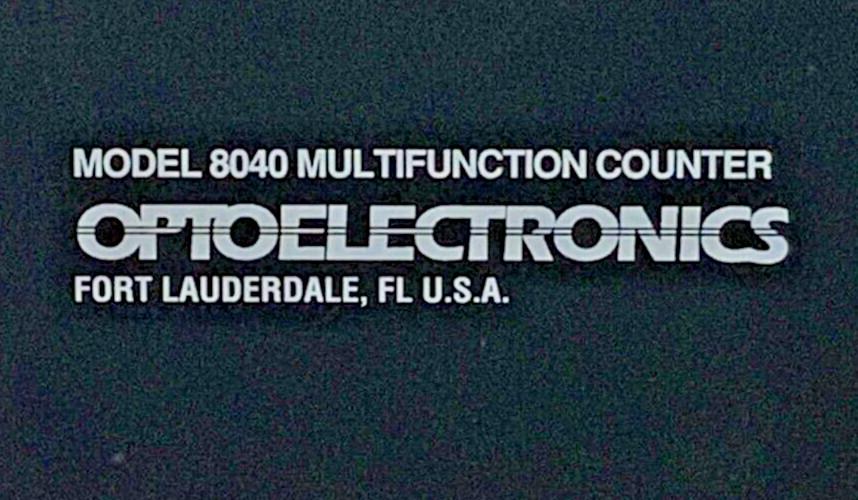 Optoelectronics 8040 Multifunction Digital Frequency Precision Tester Counter