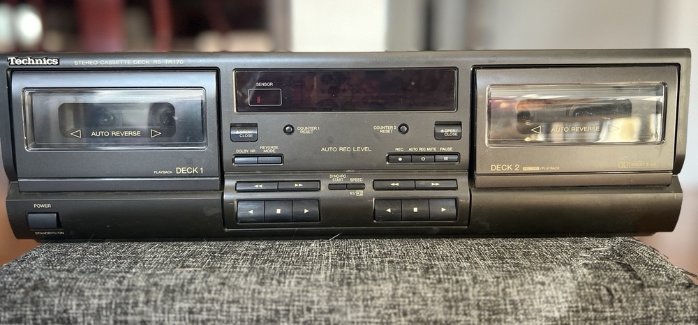 Technics dual cassette deck RS-TR170. Tested Works