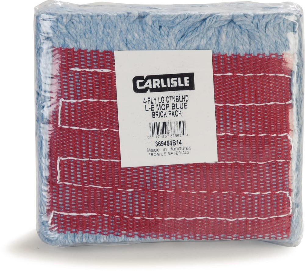 369454B14 Looped-End Mop Head with Red Band, Large, Blue