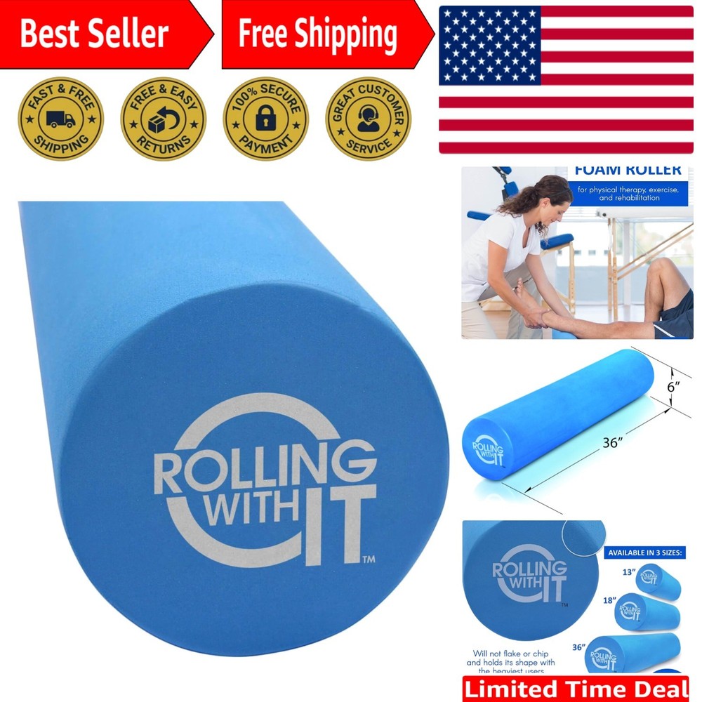 Foam Roller with High Density for Physical Therapy, Muscle Roller for Exercis...