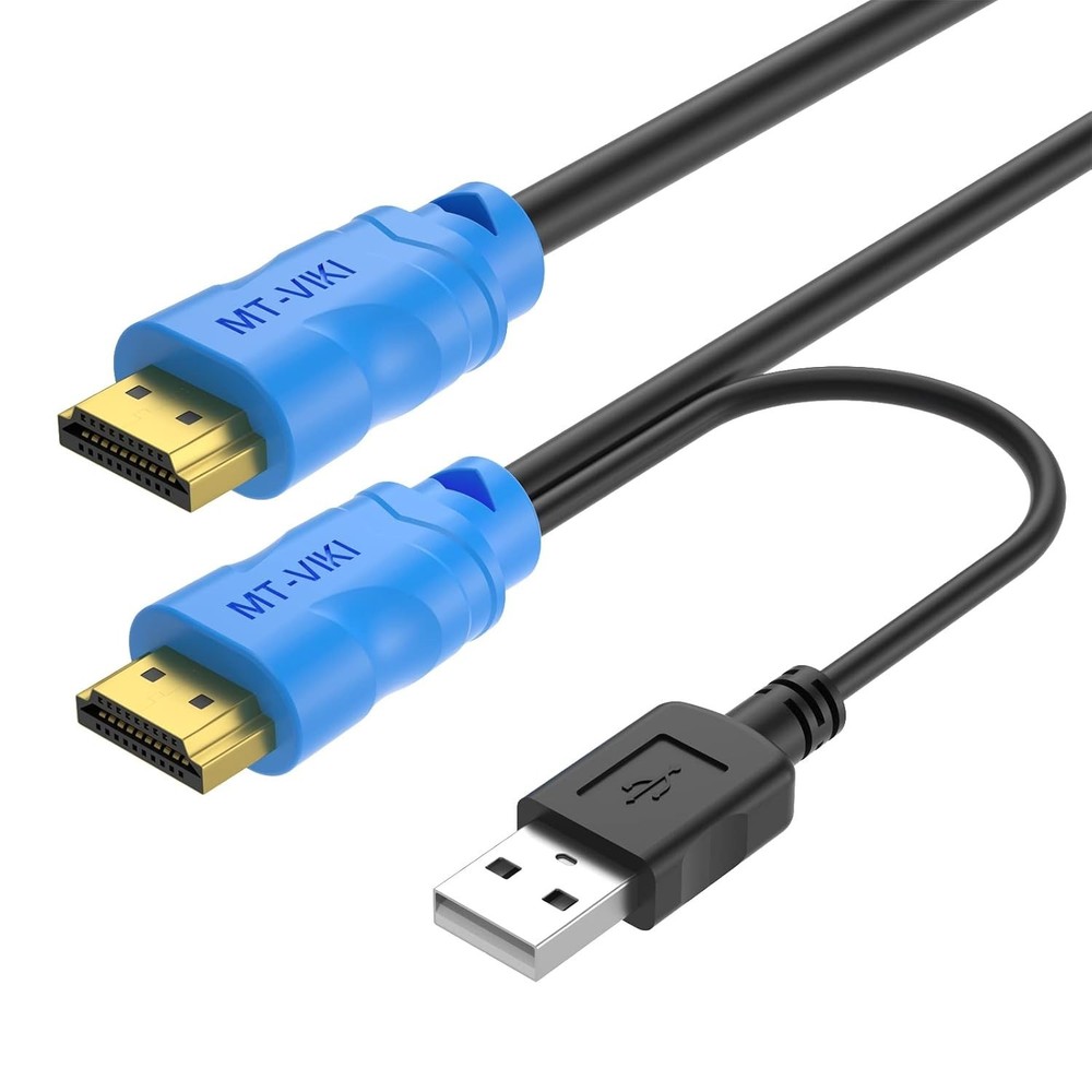 1.8m High-Speed USB HDMI KVM Cable for Seamless Multi-Device Connectivity