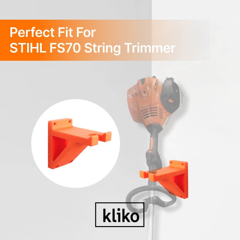 Kliko String Trimmer Wall Holder – Compatible No. FS70S, Secure Tool Mount