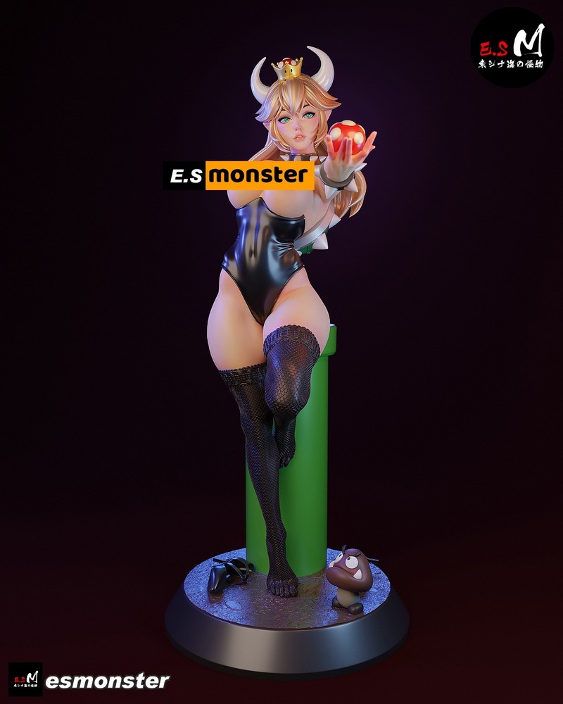 Bowsette V2 3D Printed Kit Unpainted/Unassembled