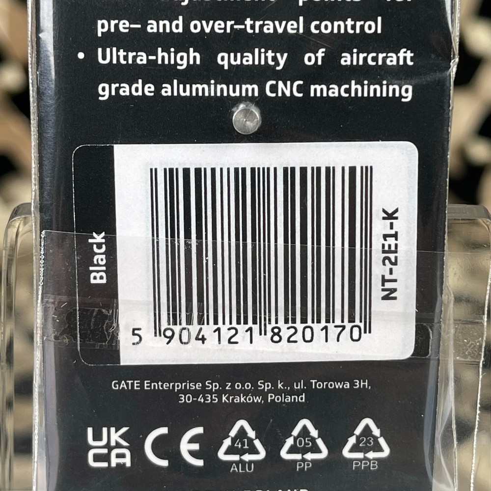 NEW Gate Nova Adjustable Aluminum Trigger - 2E1 - Black (NT-2E1-BLK)