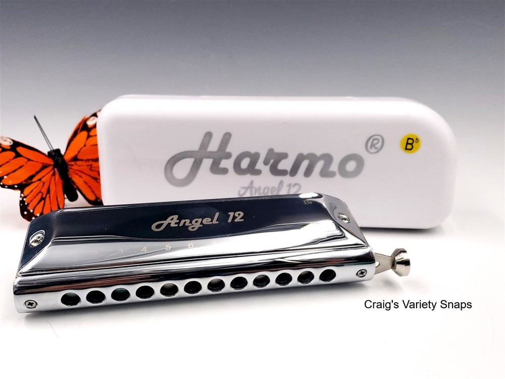 Harmo Angel 12 Harmonica, with Case Bb Chromatic