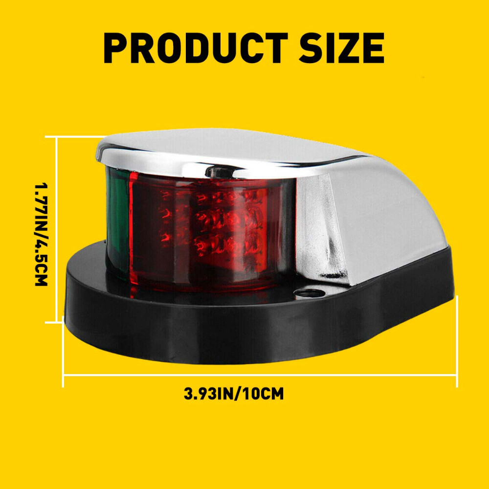 Boat Navigation Lights Red Green LED Marine Navigation Light Boat Bow Light EOA