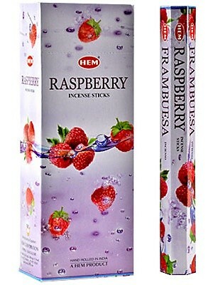 HEM Raspberry Incense Sticks - Original HEM Incense Hand-Rolled in India