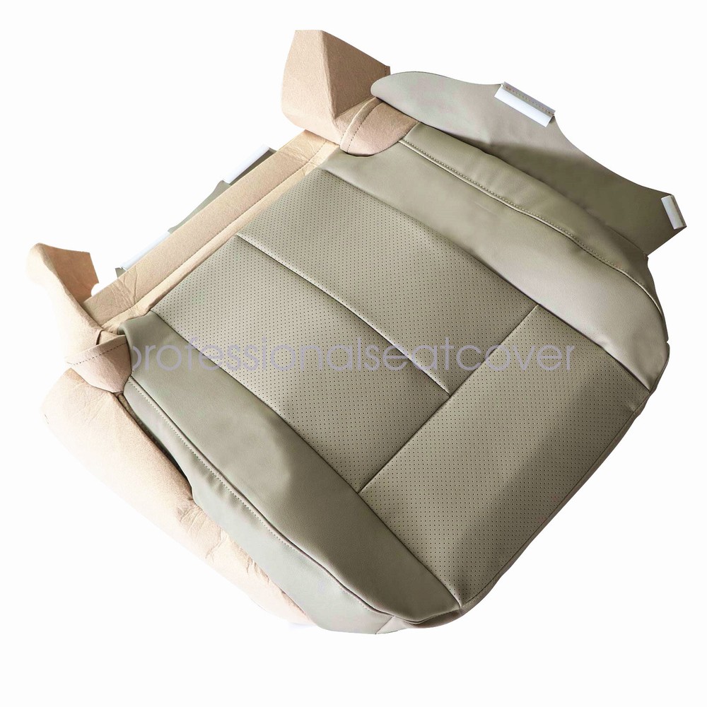 Driver Bottom Leather Seat Cover Camel Tan For 2007-2014 Ford Expedition