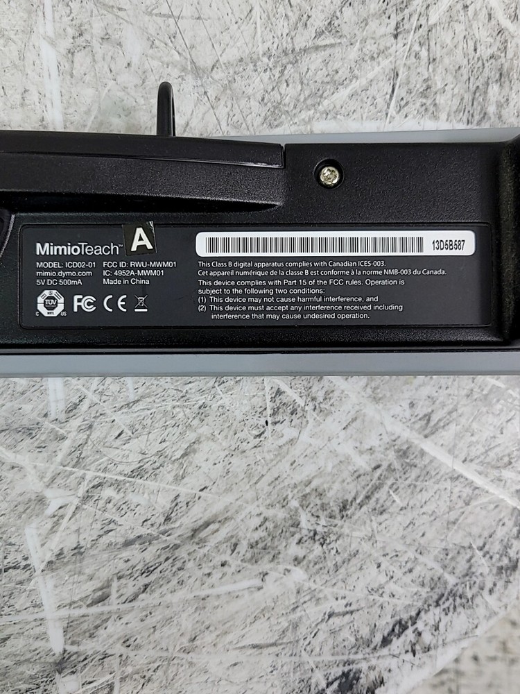 Dymo MimioTeach ICD02-01 Interactive Whiteboard Bar SEE NOTES