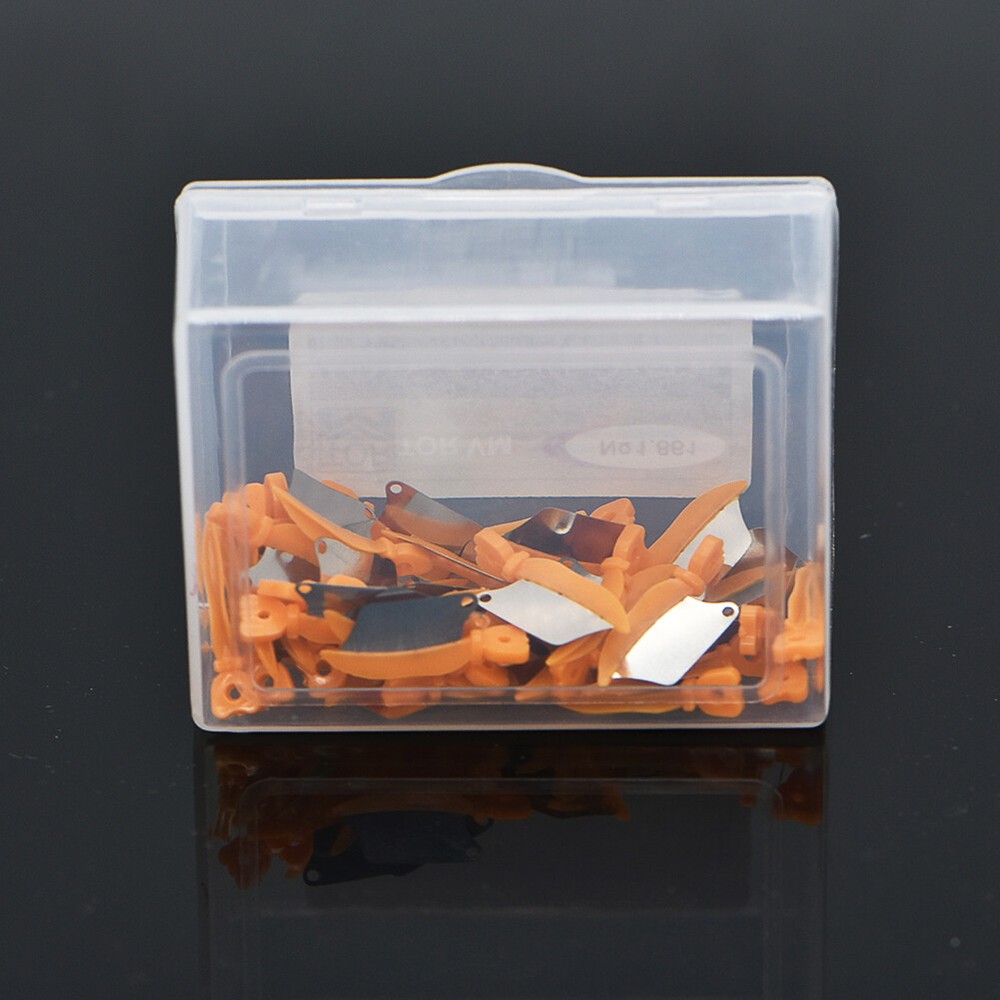 80X Dental Plastic Wedge with Protection Steel Matrix Medium