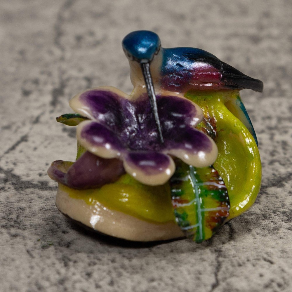 Hummingbird Tagua Carving