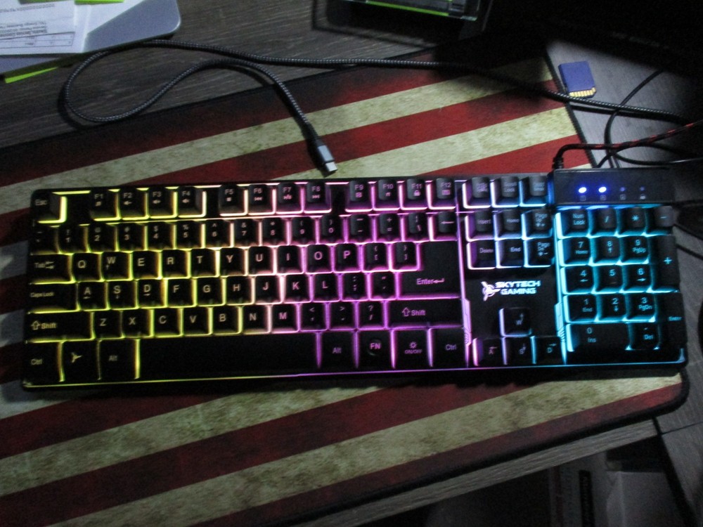 Skytech Gaming K-1000 USB Rainbow Backlight Gaming Keyboard - New